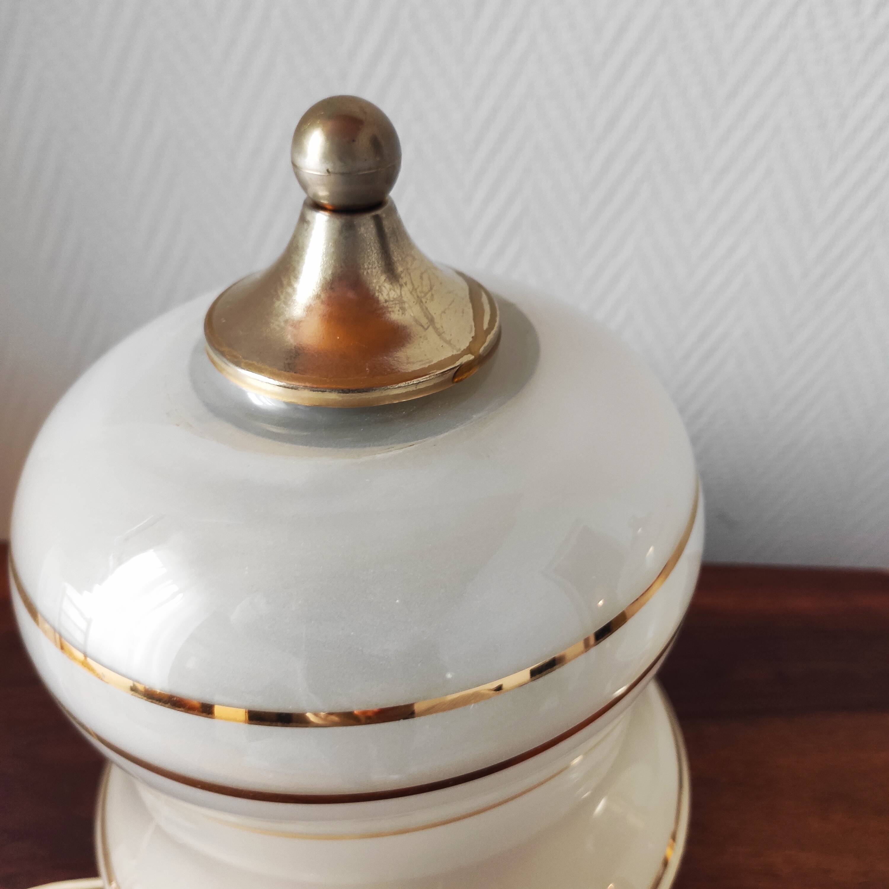 Pair of antique art deco lamps