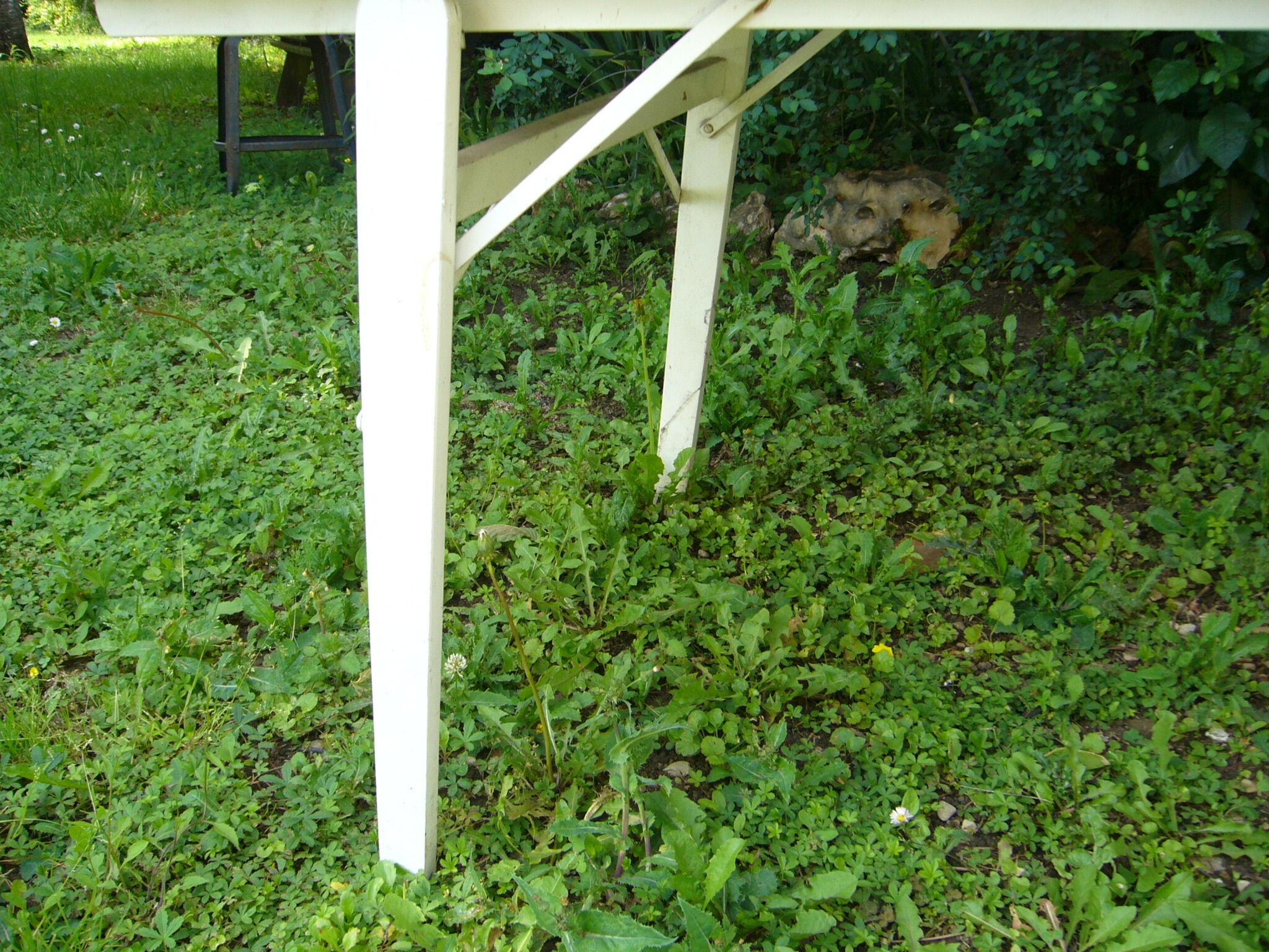 wooden folding garden table