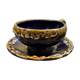 Vallauris large cup and saucer kitchen coffee chocolate vintage