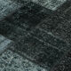 Hand-knotted turkish vintage 170 cm x 238 cm black patchwork carpet
