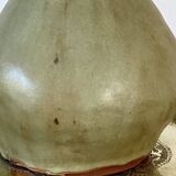 Ceramic lamp, 2M fabric cable, cotton lampshade