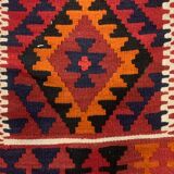 Afghan narrow Kilim Runner 384x94 cm, shabby chic, vintage decor kelim rug