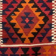 Afghan narrow Kilim Runner 384x94 cm, shabby chic, vintage decor kelim rug