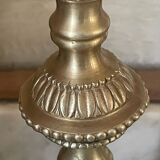 Paire de bougeoirs en laiton