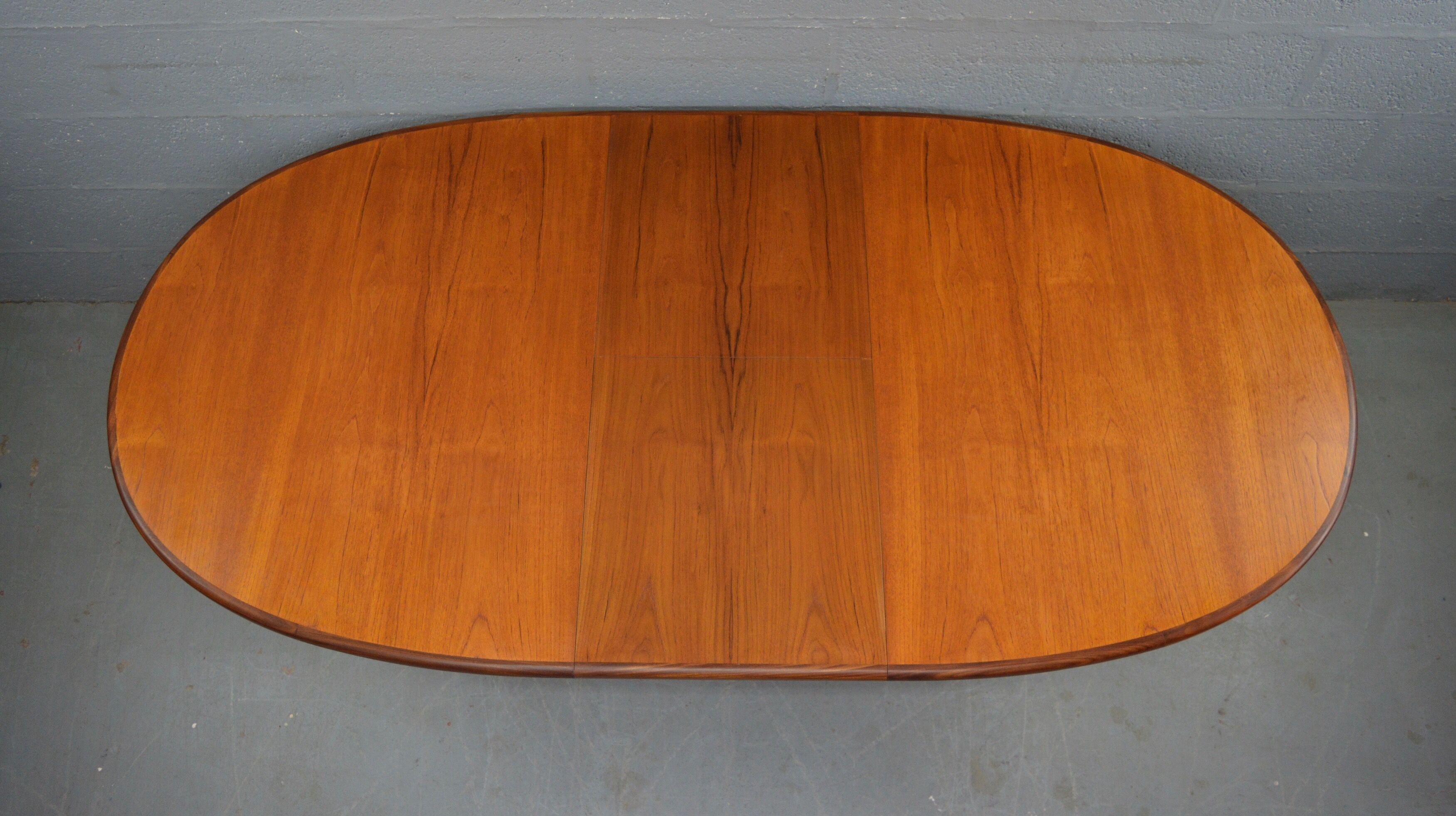 Vintage Mid Century Teak Oval Dinning Table by G Plan