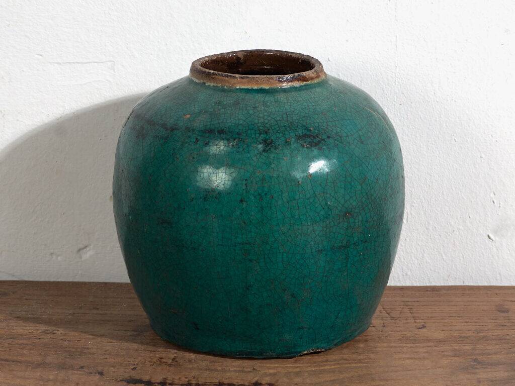Round green antique vase (c.1820) #28