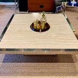 Vintage travertine coffee table