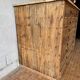 Solid pitch pine workbench - Early 20th century