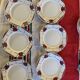 Set of 6 old Digoin plates in Sarreguemines earthenware