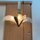 Bronze and molded glass chandelier, 1930s Art Deco style