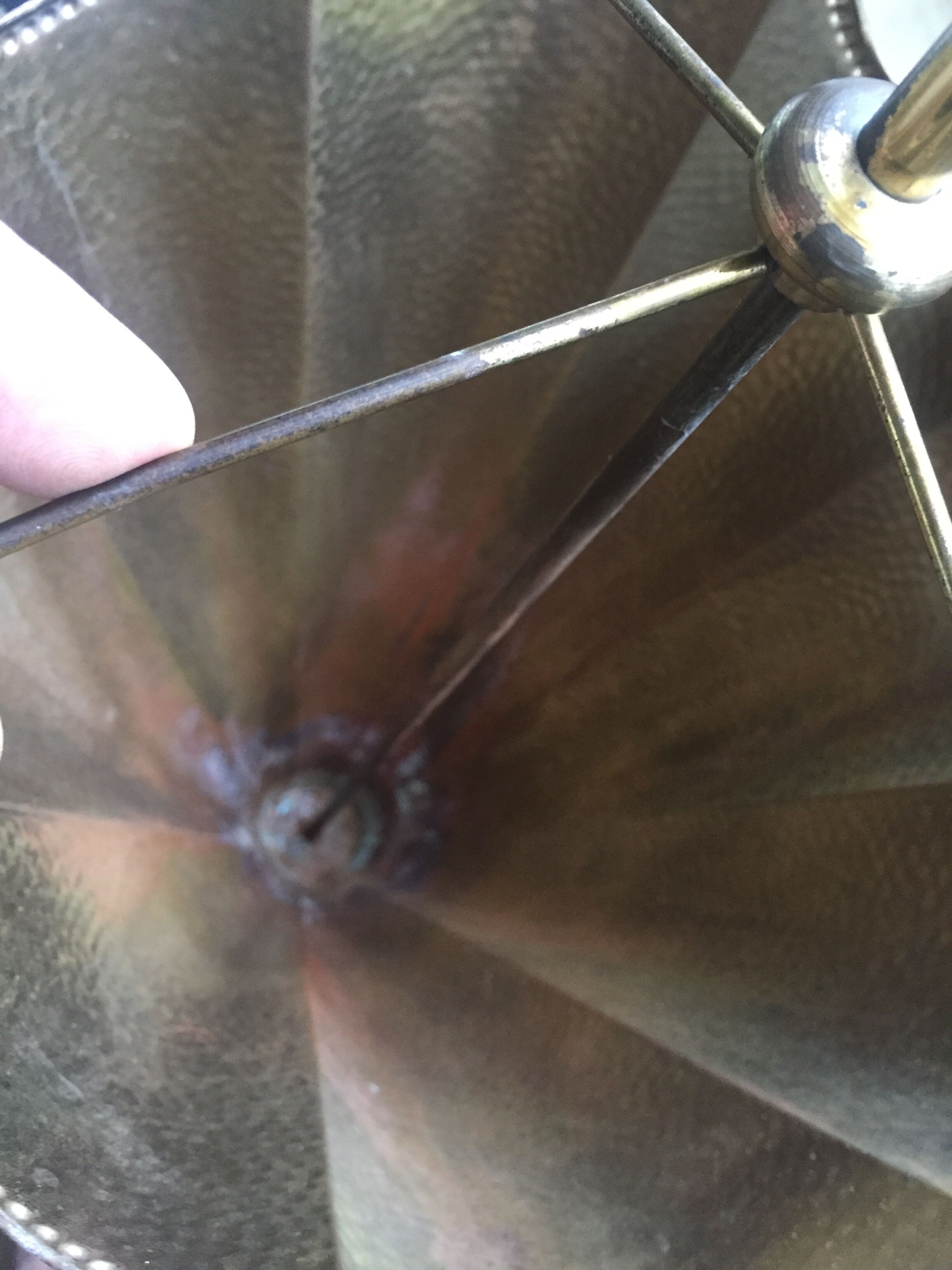 Vintage brass umbrella holder