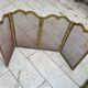 Vintage brass fireplace screen