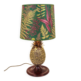 Hollywood Regency pineapple table lamp in brass by Mauro Manetti, Italy, 1970s.