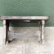 Wooden footrest, heart cutout