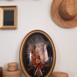 Frame domed dried flowers