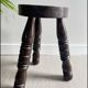 Wooden tripod stool