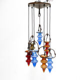 1970's colorful Belgian glass chandelier by Nanny Still for Massive
