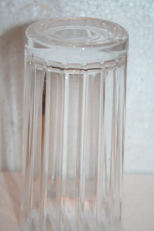 vase or glass crystal of Paris signed ht 14 cm