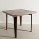 Pierre jeanneret squared wooden dining table, 1950s