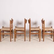 6x Hans J. Wegner Dining Chair CH36 in Oak, 1970s Denmark