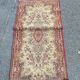Tapis persan laine vintage bordeaux rouge 70x130cm