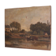 Oil on ancient canvas