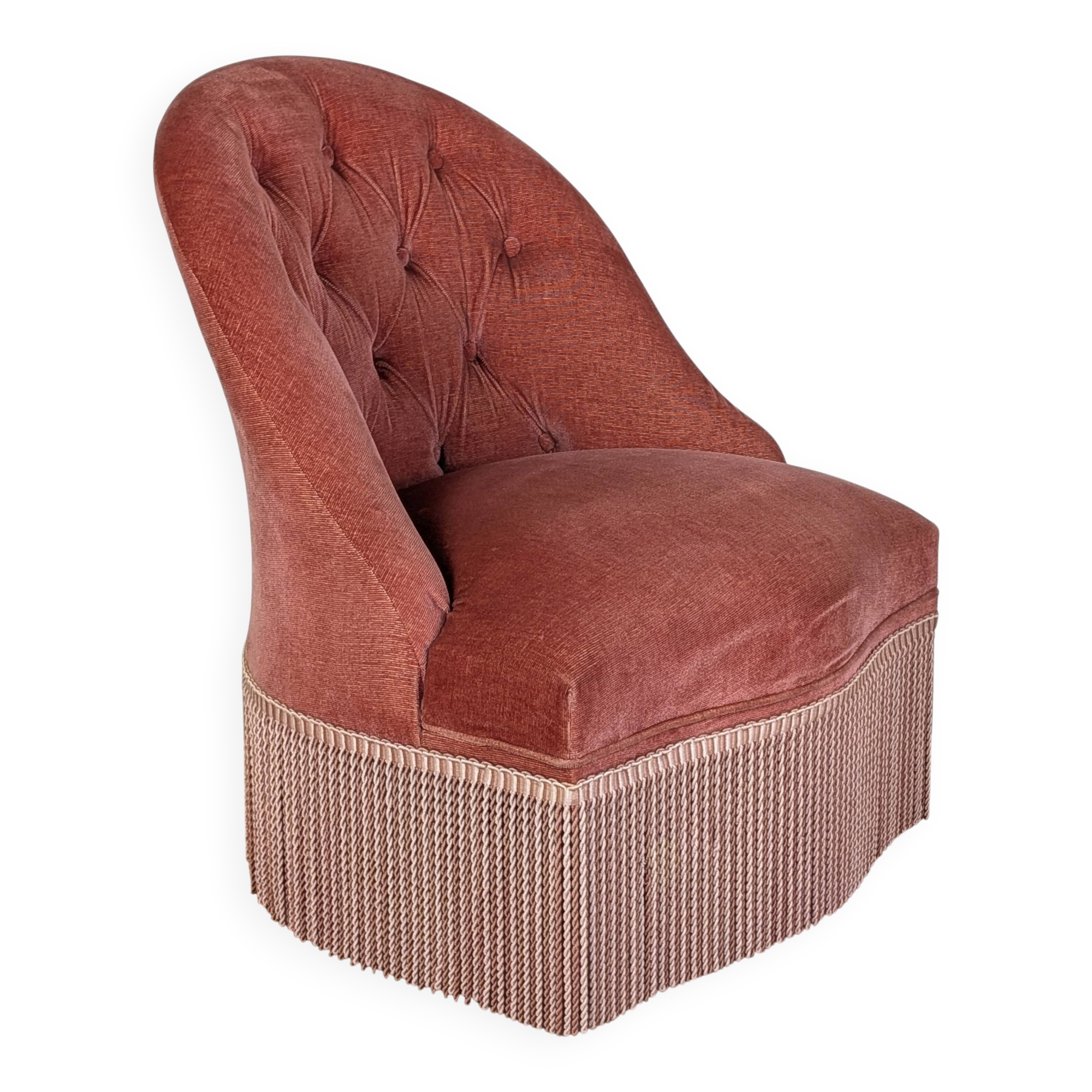Velvet frog armchair