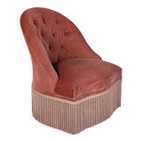 Velvet frog armchair