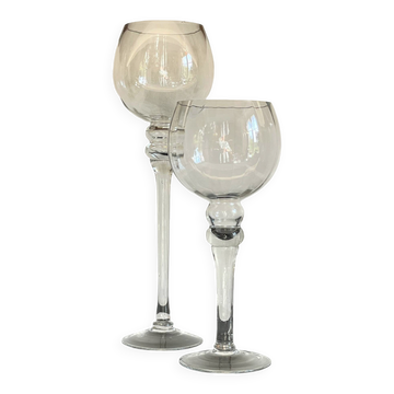 Vintage XL Crystal Tealight Candle Holders