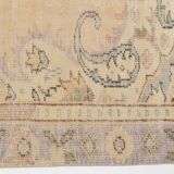 Floral Oushak Vintage Area Carpet