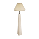Conical travertine and brass floor lamp, 1970s by Camille Breesch