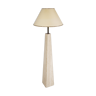 Conical travertine and brass floor lamp, 1970s by Camille Breesch