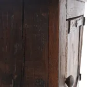 18th-century German primitive cabinet on sledge feet with forged hardware