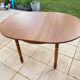 Table ronde extensible année 70