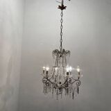 Vintage Crystal Beaded Chandelier