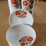 6 ANCAP cups and saucers