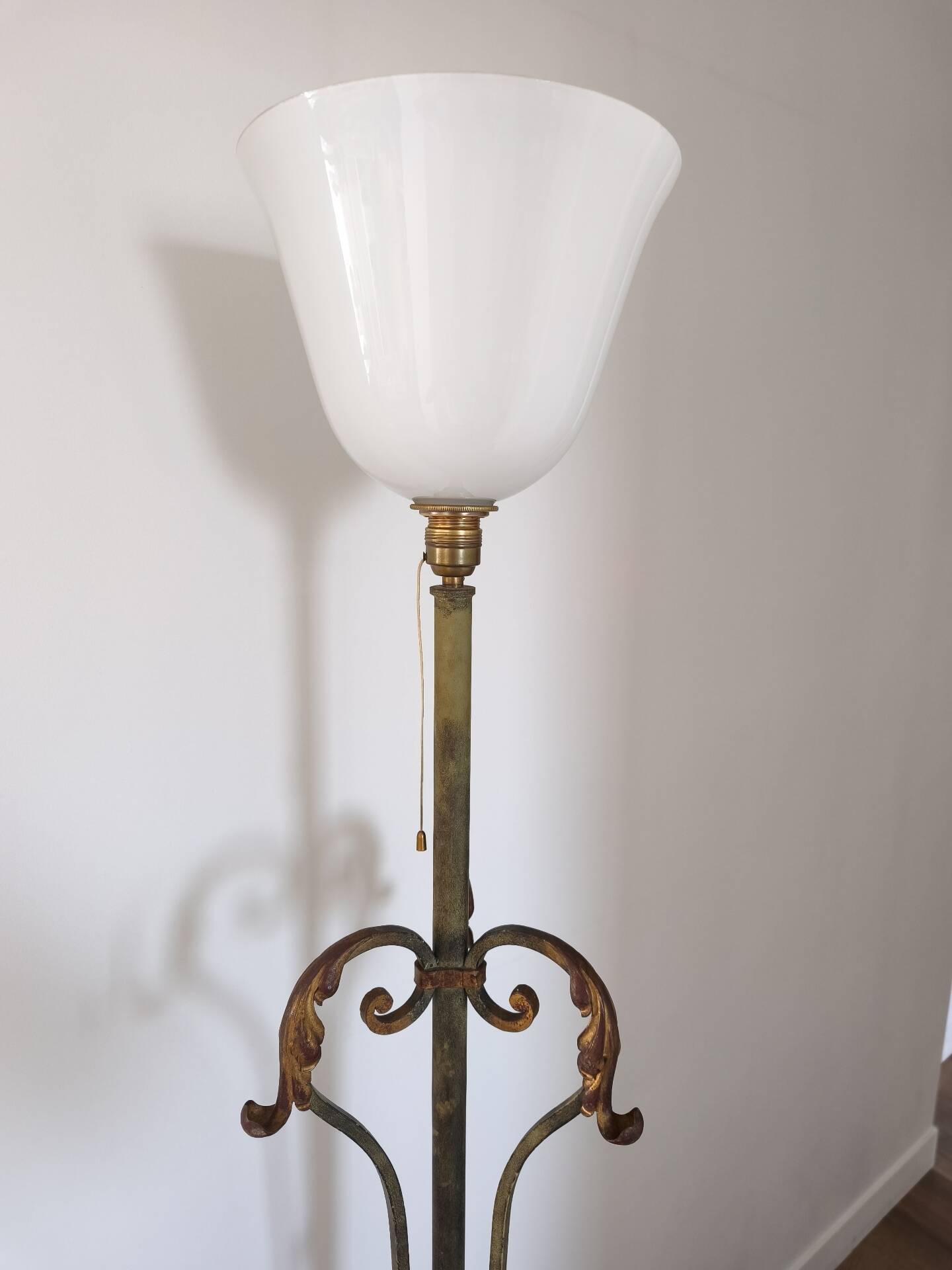 Superbe lampadaire torchière d'époque Art Déco (début du XXe)