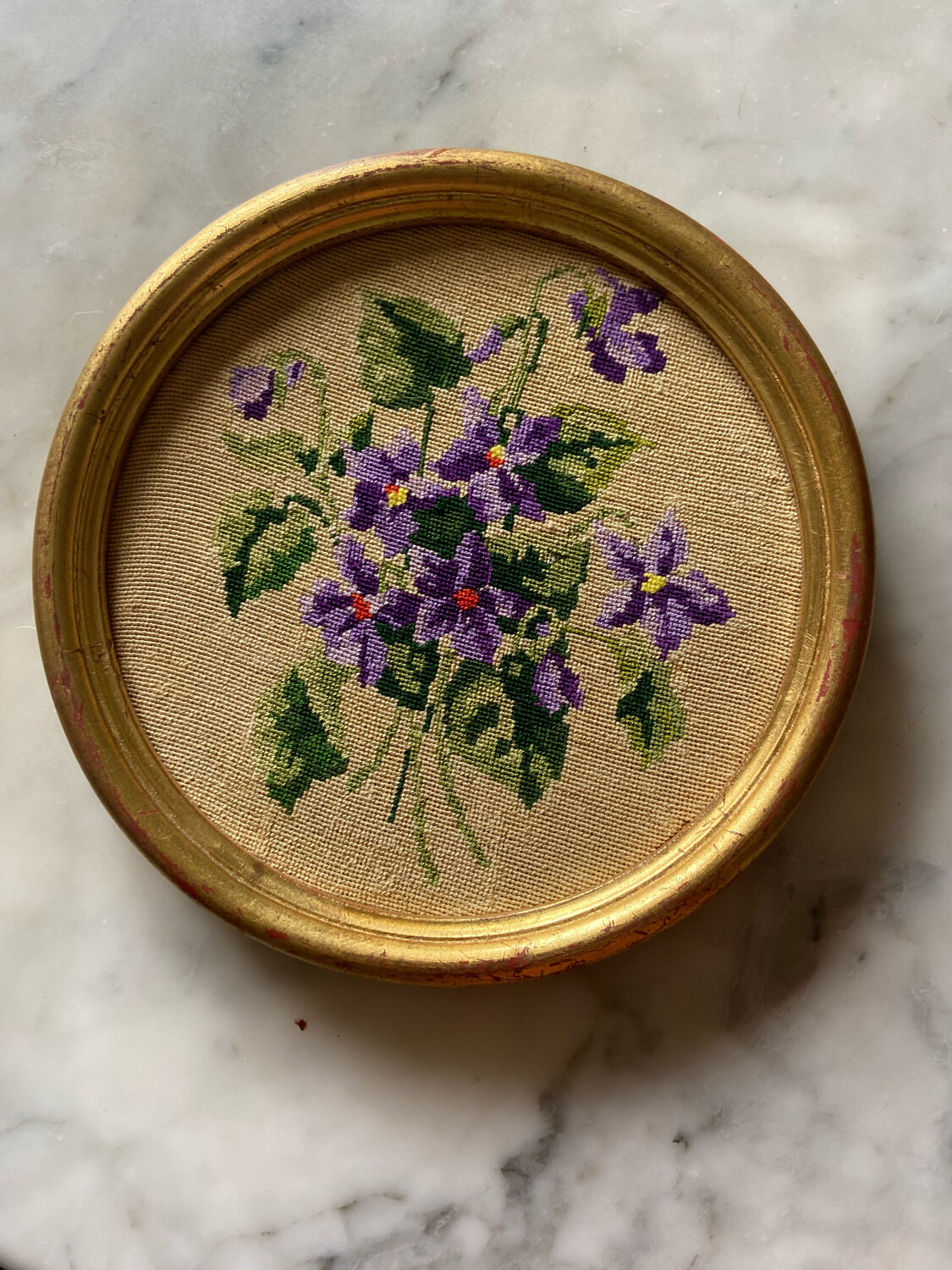 Embroidery wall medallion