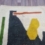 Handmade traditional Moroccan rug with colourful patterns, size 140x260 cm.