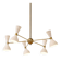 Italian chandelier in 1950s style - 5 arms and 10 lights - ceiling light