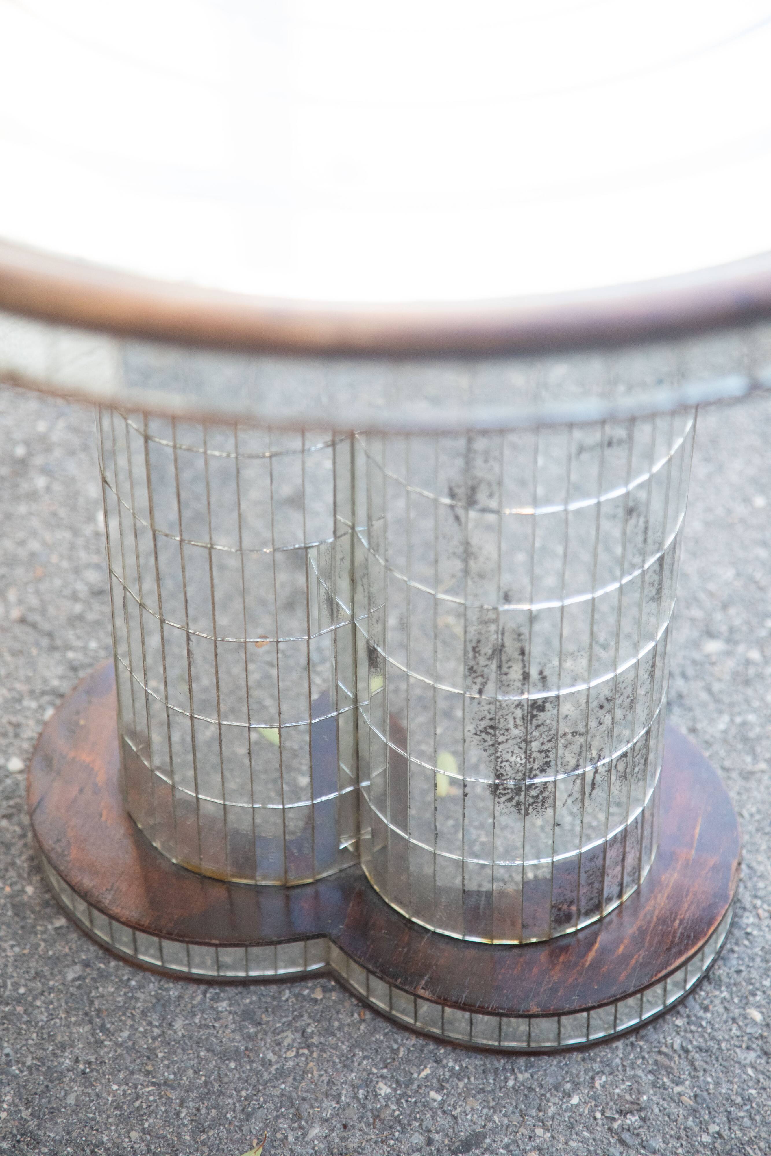 Mosaic mirrored glass coffee table Italy 70