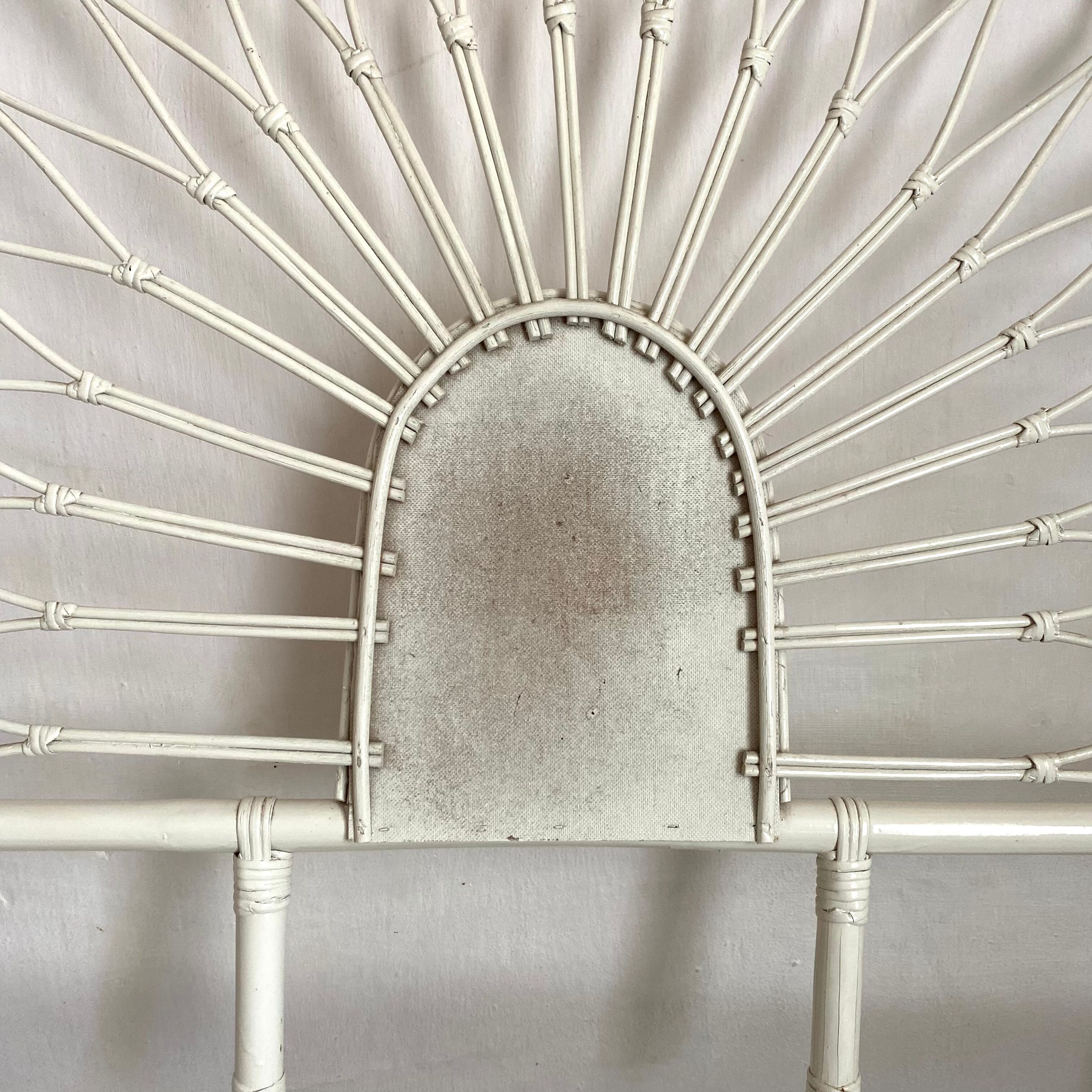 Rattan headboard 1 person