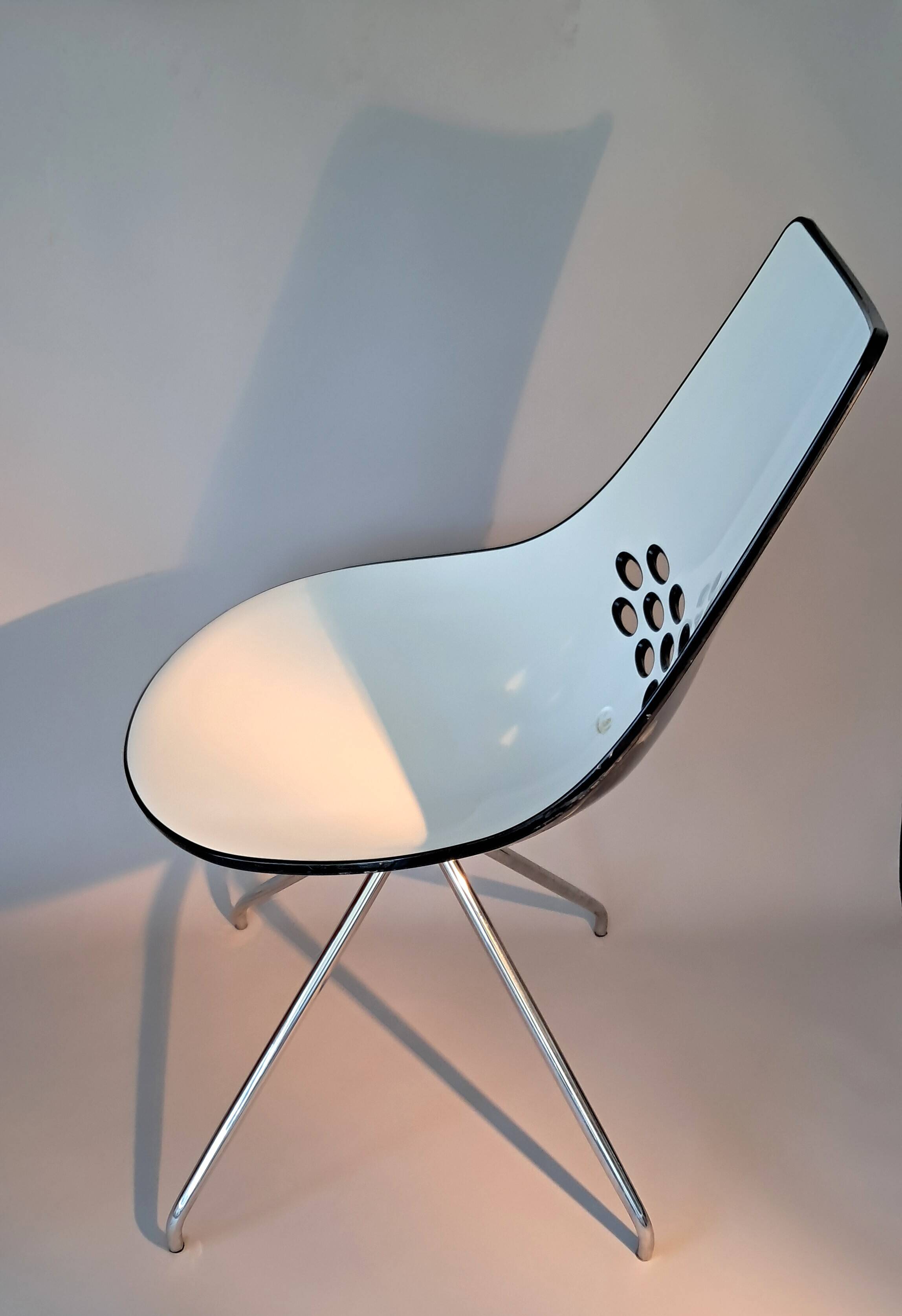 Paire de chaises Calligaris modèle Jam, made in Italy