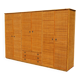 Large rattan and bamboo wardrobe by Dal Vera Italy