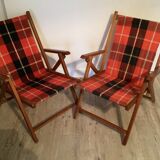 Pair of Vintage Pop Folding Chairs