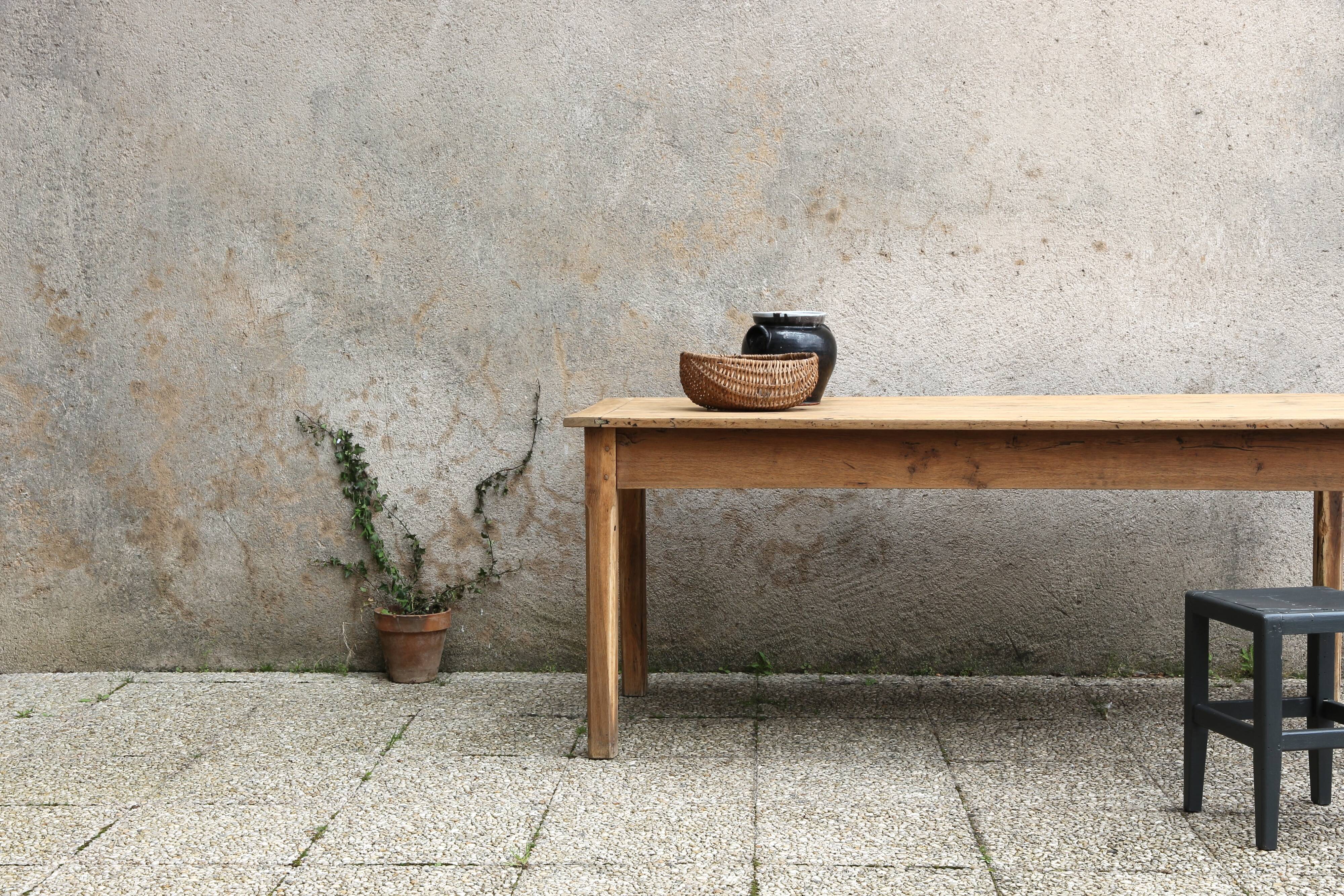 Antique oak farm table 180 cm long