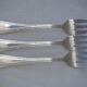 Fish service and its 6 silver-plated metal cutlery in the crossed ribbons model.