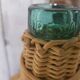 Vintage wicker demijohn
