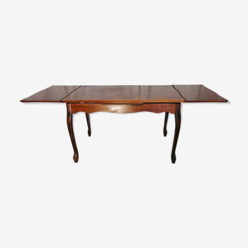 Table rectangulaire extensible style régence en bois massif