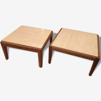 Paire de tables basses